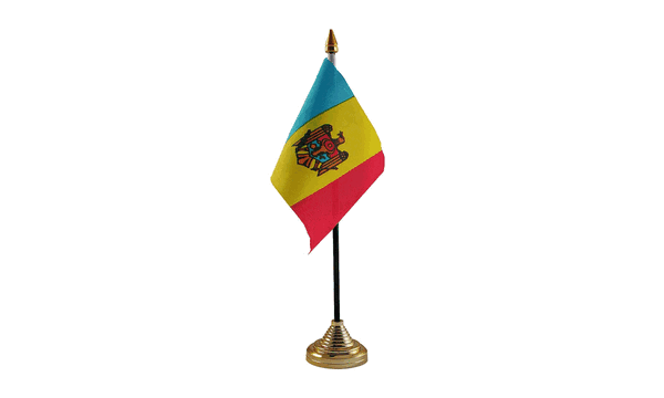 Moldova Table Flags